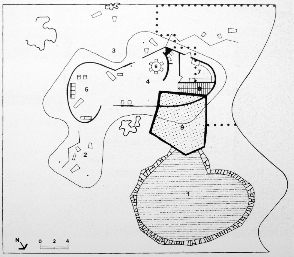 215e. Oscar Niemeyer, Casa a Barra de Tijuca, Rio de Janeiro 1953